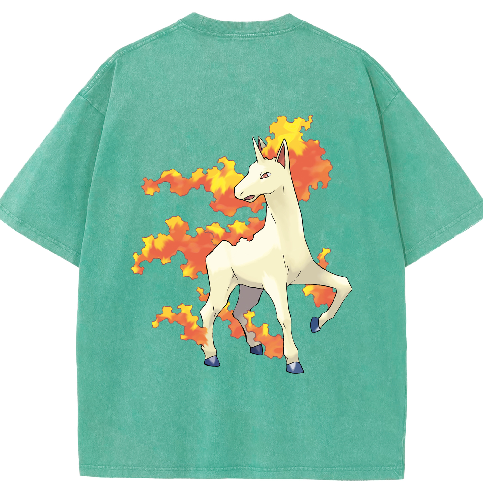 （画像用） ポケットモンスター Pokémon 綿100% ヴィンテージ風 半袖Tシャツ（背面プリント）